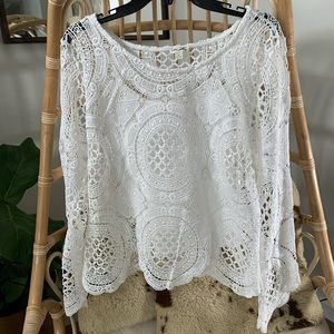 ULTRA PINK SHEER WHITE TOP & ATTACHED TANK TOP